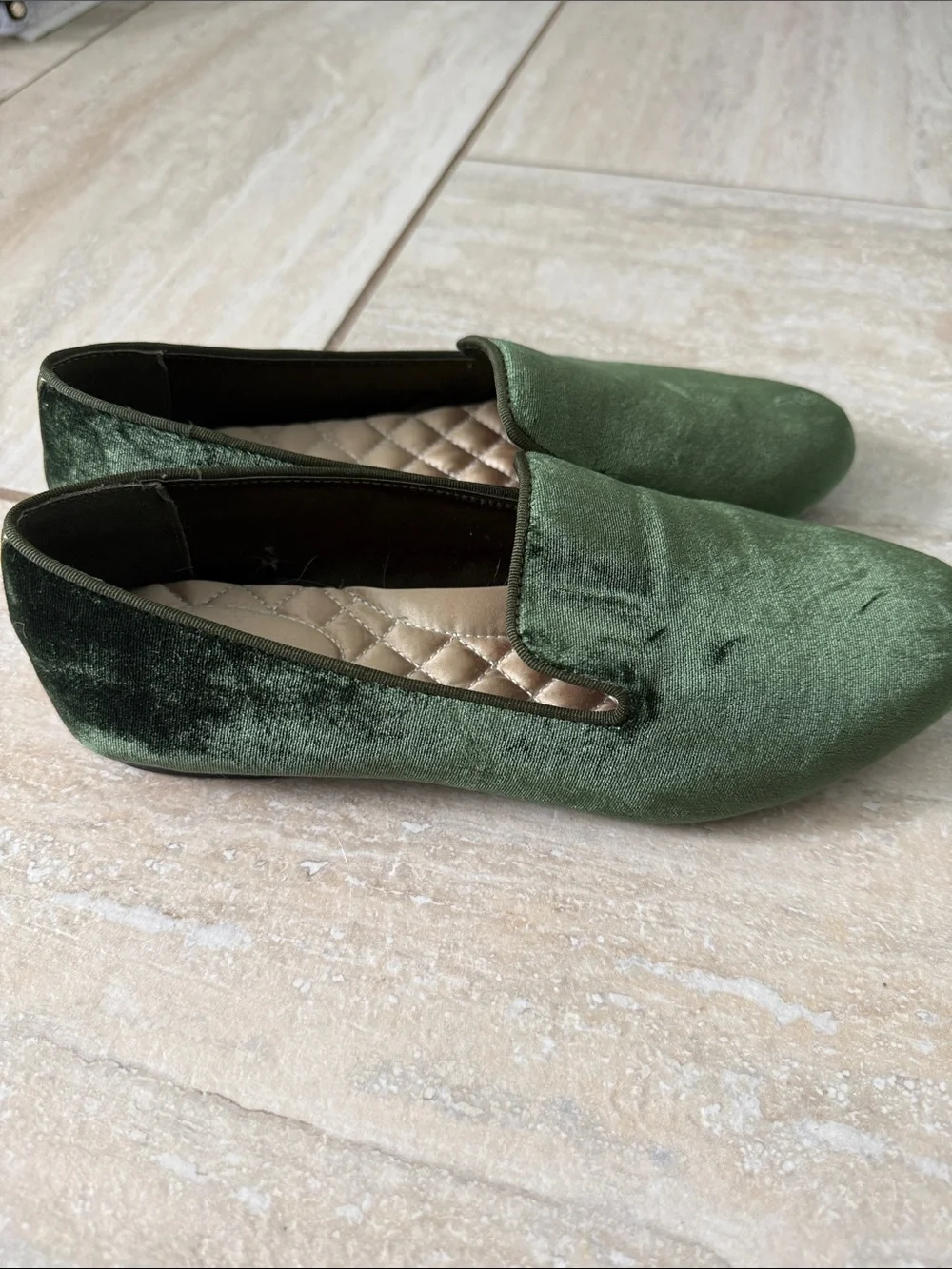 Birdies The Starling velvet flats 7.5